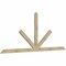 Ekena Millwork Saratoga Rough Sawn Timber Gable Bracket, Douglas Fir, 108"W x 45"H x 2"D x 4"F, 10/12 Pitch GBW108X45X0204SAR00RDF - alternate 5